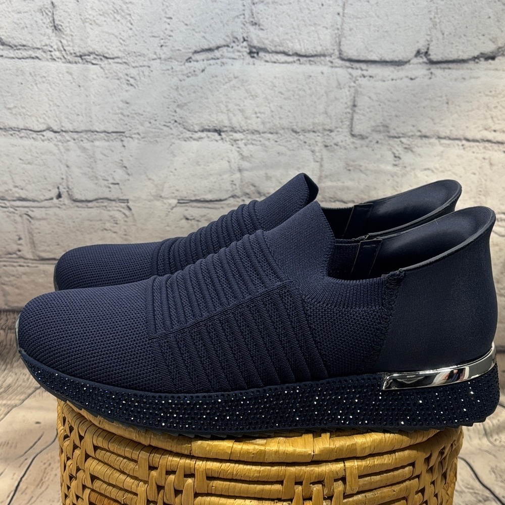 Kenneth Cole Navy Textured Sneakers - Picture 5 of 10